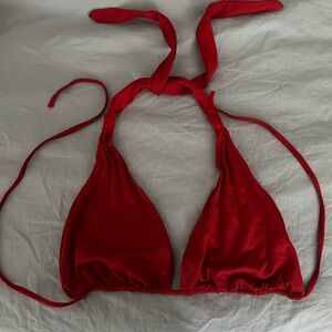 Monday Swimwear Tulum top in red